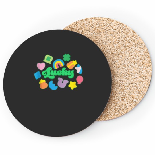 Discover Lucky Charm Shapes Marshmallows Happy St Patricks Day Irish Coasters