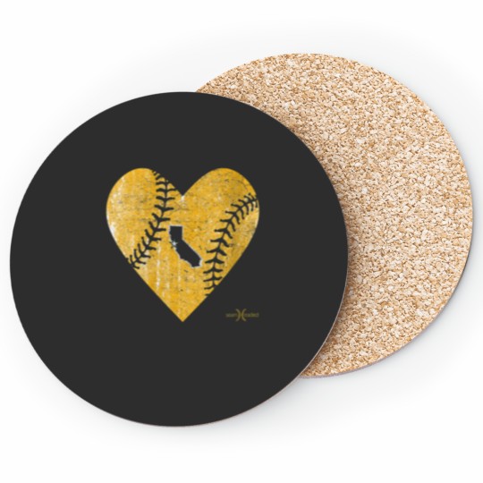 Discover Vintage Oakland Baseball Heart Coasters