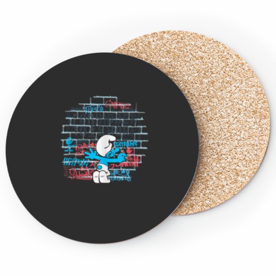 Discover The Smuurfs Forbidden to Smurf Street Art Coasters