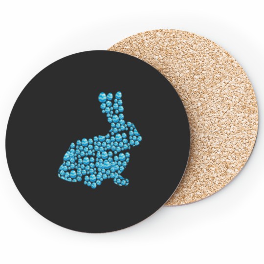 Discover Kids Bunny Easter Egg Pattern Cute Rabbit Boys Girls Coasters