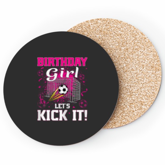 Discover Soccer Player Girl Soccer Birthday Girl Coasters