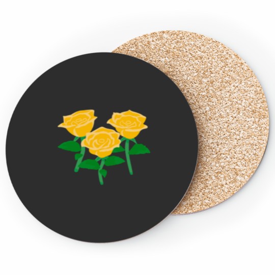 Discover ACNH Yellow Rose Active Coasters
