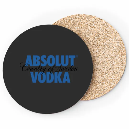Discover Absolut Vodka Logo Coasters