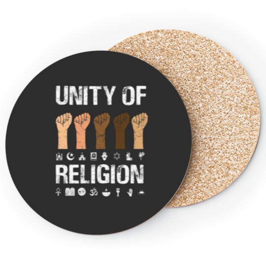 Discover Unity Of Religion, Freedom, Believe In Unity, Buddhism, Hinduism, God, Faith, Christian Coasters