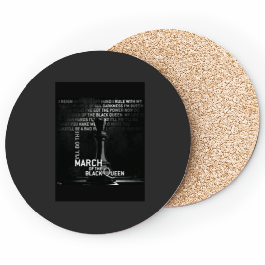 Discover The March of The Black Queen - Queen Coasters