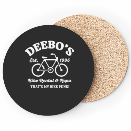 Discover Deebo's Bike Rental and Repo T-Shirt Coasters