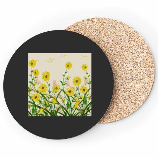 Discover Yellow Wildflowers Classic Coasters