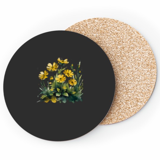 Discover YellowGreen Garden Classic Coasters