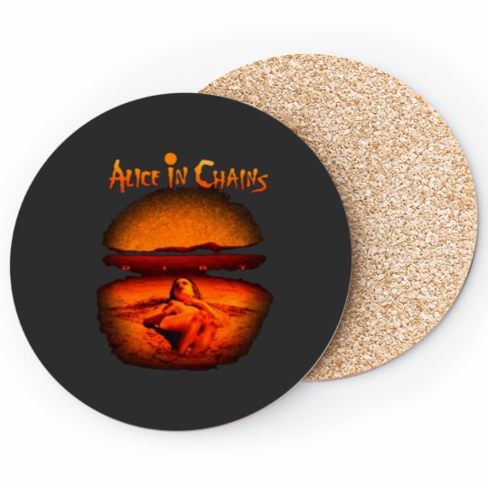 Discover alice chains logo in tshirt Coasters