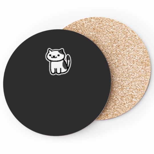 Discover Neko Atsume - Spots Fitted Scoop Coasters