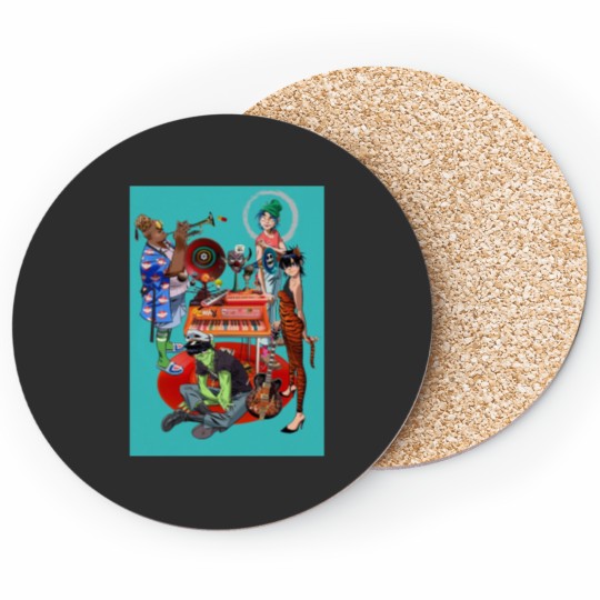 Discover Gorillaz Cool Member Cartoon Coaster
