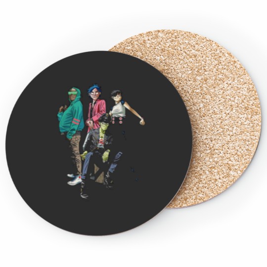Discover Gorillaz Member Coaster: Demon Days & Lyric Design