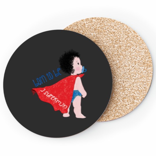 Discover Cute preschool “Born to be a Superman’ Coasters