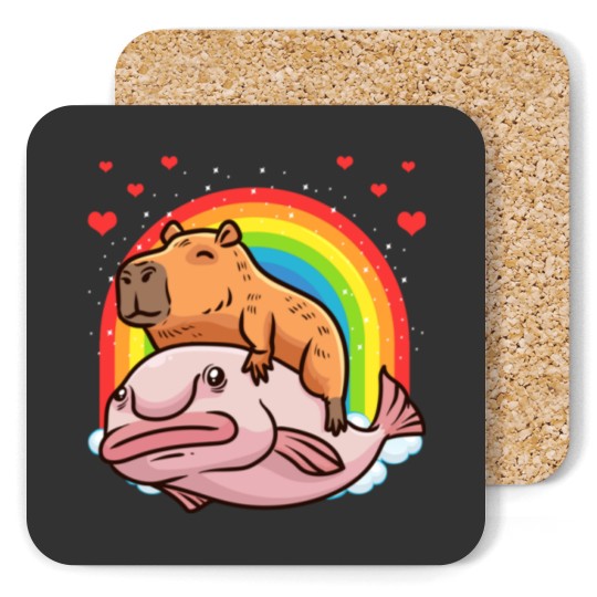 Discover Capybar a Giant Cavy Rodent With Hearts Capybar a Coasters