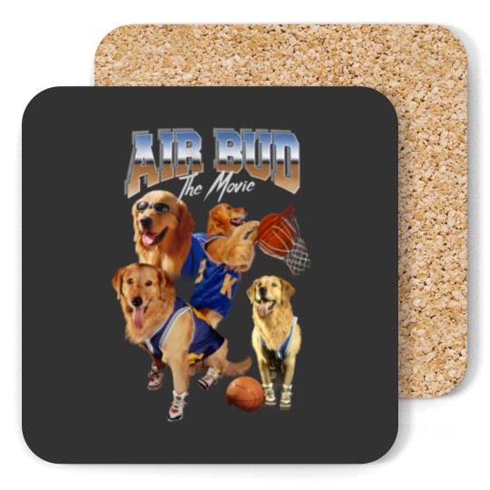 Discover Vintage 90's Bootleg Style Air Bud Coasters