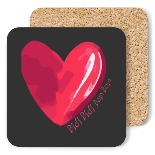 Discover Bidi Bidi Bom Bom Heart Coasters