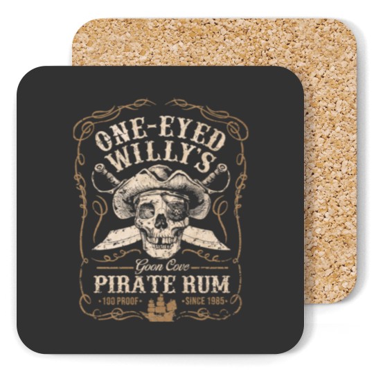 Discover One Eyed Willys Goon Cove Pirate Rum Coasters