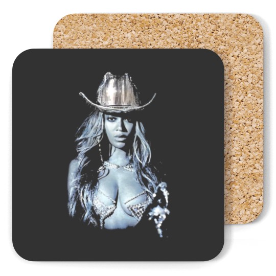 Discover Beyonc Renaissance World Tour 2023 Merch Disco Cowboy Hat Coasters