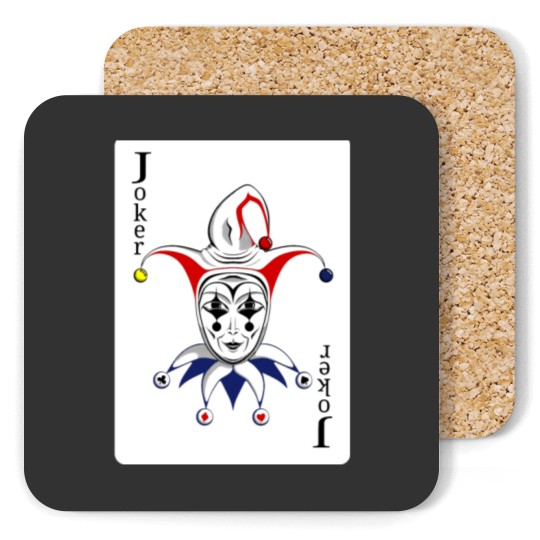 Discover Joker Playing Card Coasters