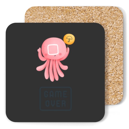 Discover Squid Ga me Merch _amp_ Gifts game over Coasters