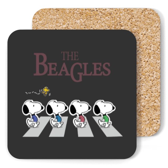 Discover The Beagles Abbey Road Inspired Coasters, Snoopy Coasters