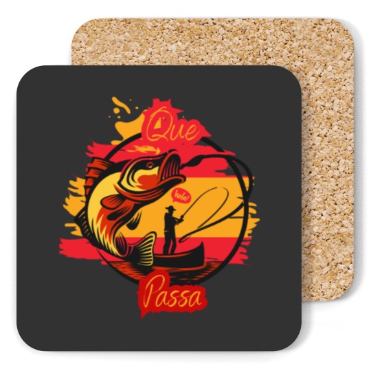 Discover Spain Fishing Flag Lovers - Fisherman Coasters