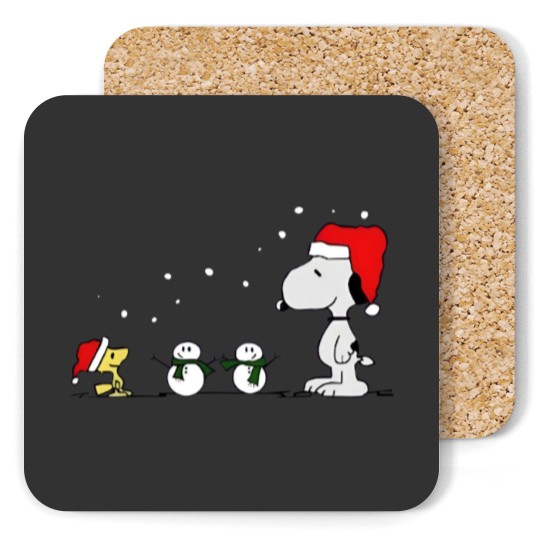 Discover Snoopy Christmas Coasters, Snoopy Holiday Coasters, Xmas Coasters