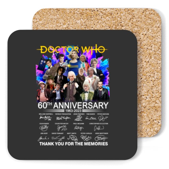 Discover Doctor Who 60th Anniversary 1963 ? 2023 Signature Coasters