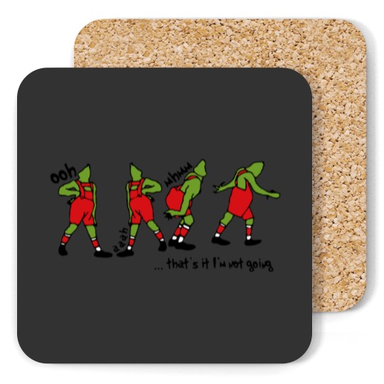 Discover Embroidered That's It I'm Not Going Embroidered Coasters, Funny Greenchmas Cute Christmas Coasters, Christmas Gifts