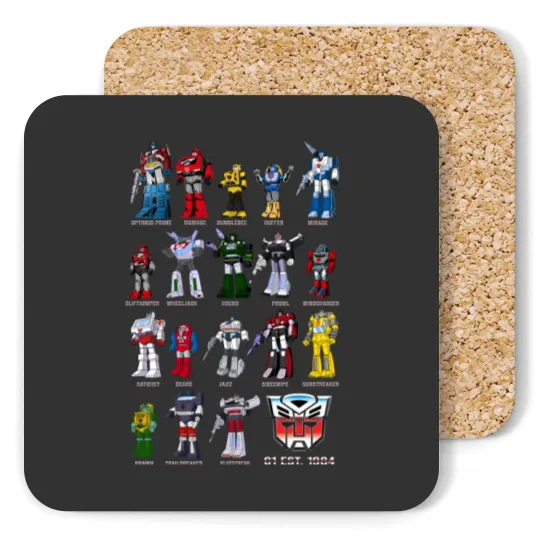 Discover Transformers Coasters, Generation 1 Autobots Coasters, Unisex Coasters