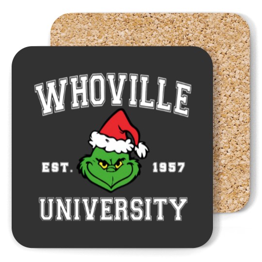 Discover Christmas Whoville University Est. 1957 Coaster - Holiday Gift
