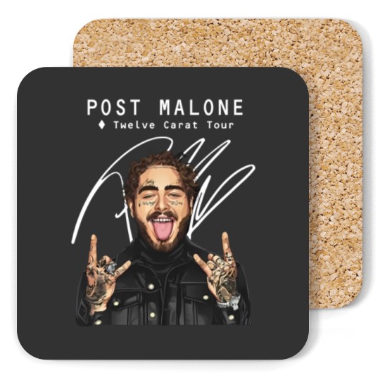 Discover Post Malone 12 Carat Tour Limited Edition Coasters