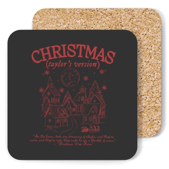 Discover Color Christmas Taylo version Coasters, Swift Christmas