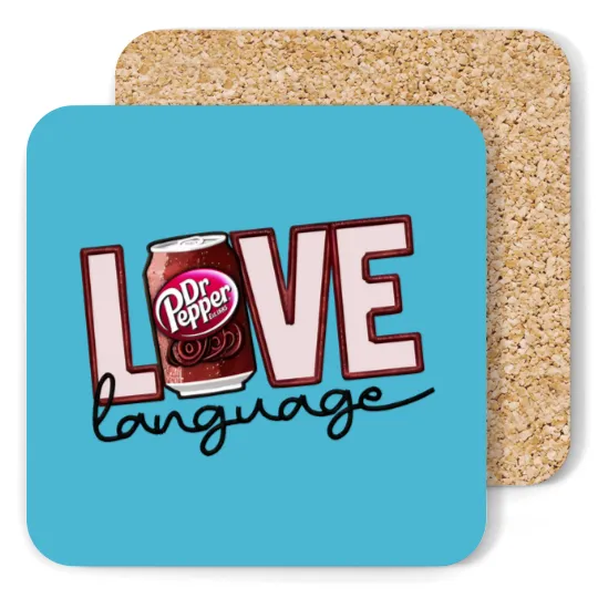 Discover Dr. Pepper Coasters, Love Language Dr Pepper, Beverage Coasters