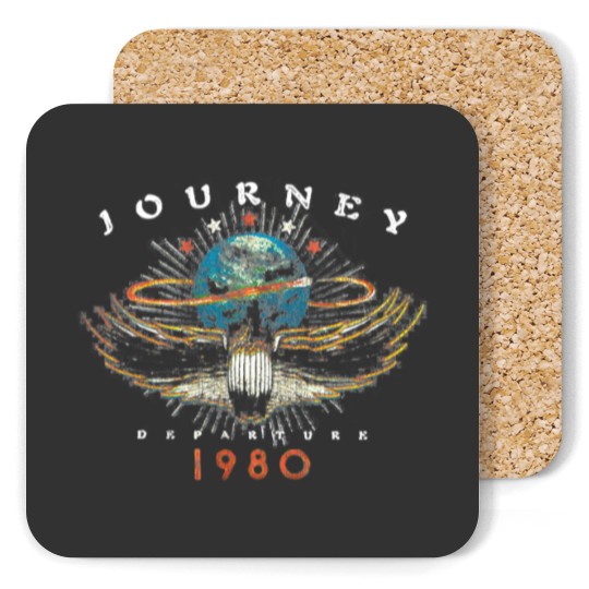 Discover Journey Departure Tour 1980 Men’s Coasters, Coasters For Music Fan
