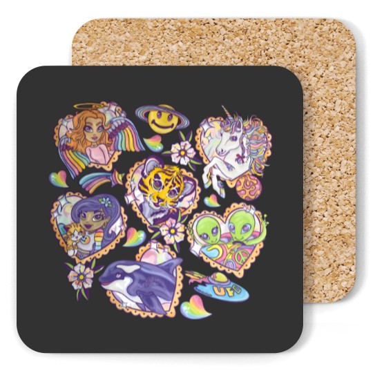 Discover 90s Frank Vibes | 90s Lisa Character Coasters