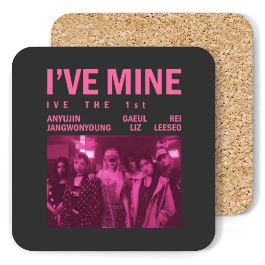 Discover Ive Mine The 1st Coaster - Vintage Kpop Graphic Drink Protector