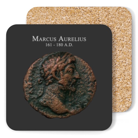 Discover Ancient Roman Coin - MARCUS AURELIUS Coasters