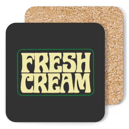 Discover Cream Band Coasters