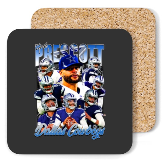 Discover Vintage 90s Graphic Style Dak Prescott Coasters Football Coasters