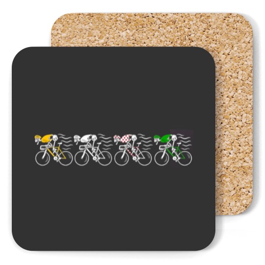 Discover Tour de France Halloween Cycling Coasters