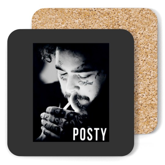 Discover Post Malone Vintage Coasters, Posty Music Tour Coasters
