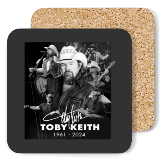 Discover Rare Collection In Memory Toby Keith 1961-2024 unisex Gift Coasters