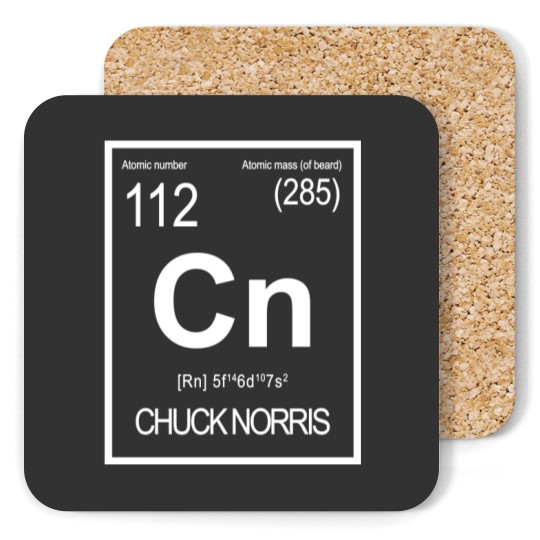 Discover Chuck Norris - Periodic Table of Elements Classic Coasters