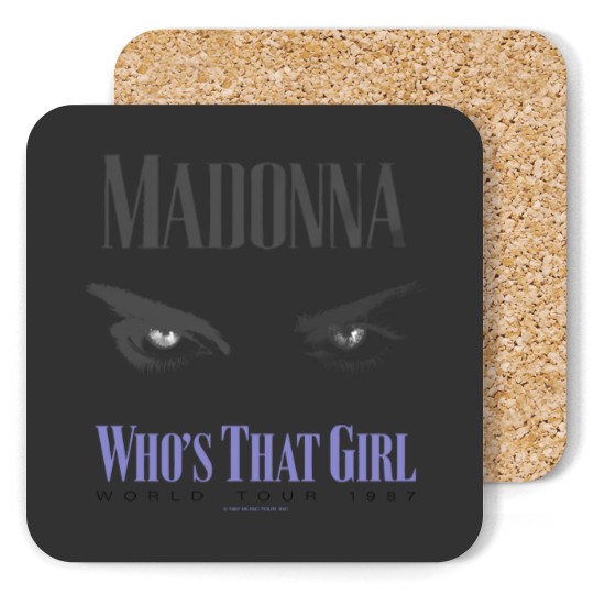Discover 1987 Vintage Madonna Who's That Girl Tour Coasters