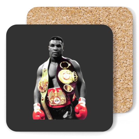 Discover Mike Tyson Boxing Men Coasters Black Cotton Coasters All Sizes S to 5XL