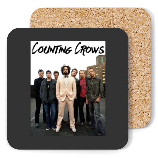 Discover Counting Crows Aesthetic Graphic Minimal Coasters