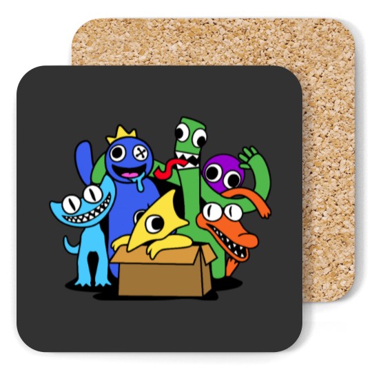 Discover Rainbow Friends Chapter Two with Cyan and Yellow1 Coasters