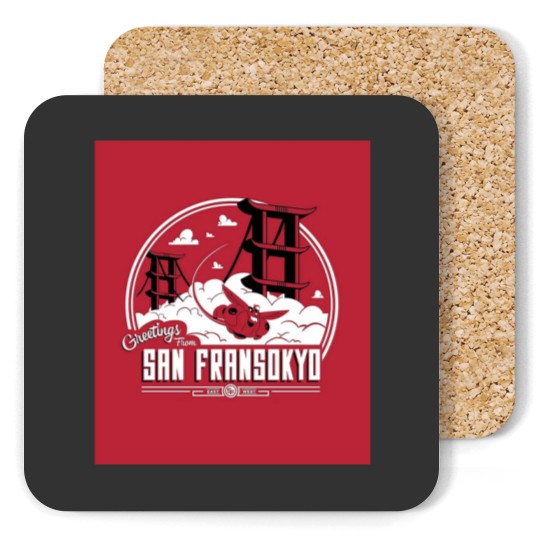 Discover Greetings from San Fransokyo - Stylish Coaster Gift