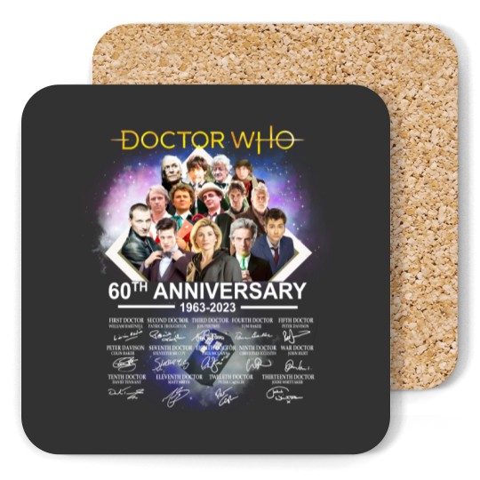 Discover Doctor Who 60th Anniversary 1963-2023 Thank You Coasters